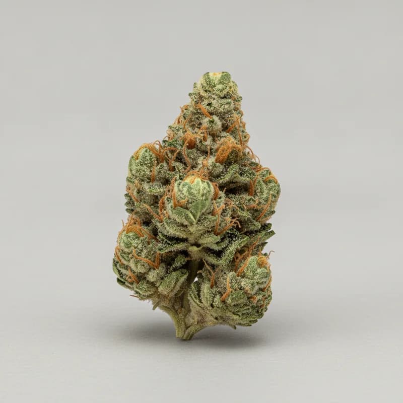 Skunk #1 Auto Autoflower Samen, professionelles Produktfoto, 17–19% THC, 50% Indica / 50% Sativa