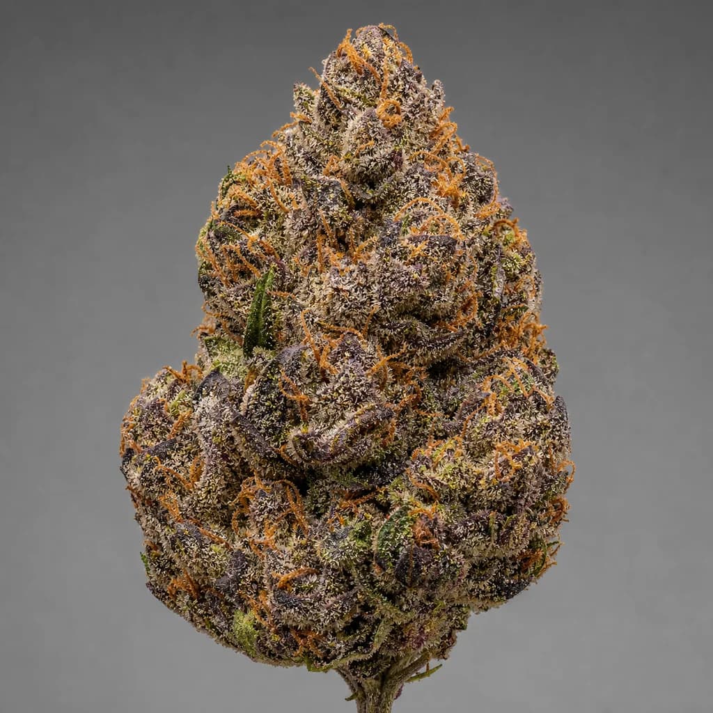 Super Boof Auto Autoflower Samen, professionelles Produktfoto, 22–25% THC, 55% Indica / 45% Sativa